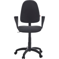 Кресло Фабрикант Престиж Лайт Ткань, Мебельная, ТК-1(черный), г/п 140, О, PL 600, гольф, ролик ст. 4610097306419