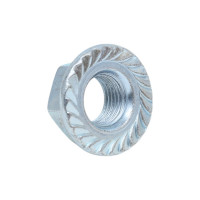 Гайки Море-Метизов DIN 6923, шестигранные с фланцем, класс прочности 10, цинк, М14x1,5, 10 шт. GAYKA6923M141510CM