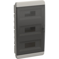 Корпус пластиковый IEK TEKFOR ЩРВ-П-36 IP41 черн. прозр. дверь / BVK 40-36-1 TF5-KP12-V-36-41-K01-K03