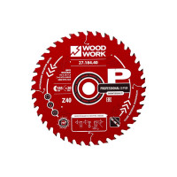 Диск пильный Профессионал 185x1.8/1.2x20 мм, Z=40, A=15° WOODWORK 27.184.40