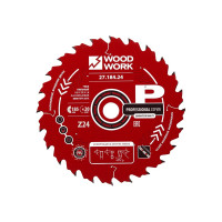 Диск пильный Профессионал 185x1.8/1.2x20 мм, Z=24, A=18° WOODWORK 27.184.24