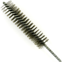 Щетка ерш EuroBrush Д25x100x300 с хв-м + кольцо, ворс гофр сталь 0,20 (код 14-022) EB-T816225