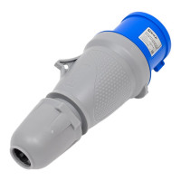Вилка переносная EKF 023 2Р+РЕ 32А 220В IP44 PROXIMA ps-023-32-220-PRO