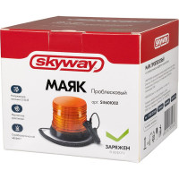 Проблесковый маяк SKYWAY DC10-30V 72LED 2835SMD 02 с магнитом, со стробоскопическим эффектом и выключателем, оранжевый S11601002