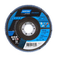Круг лепестковый конический 125 мм, Р80, цирконий NORTON 66261110459