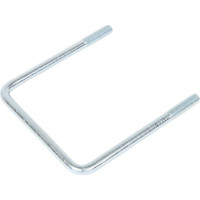 Скоба П-образная Мир Хомутов 110x110 мм, с резьбой М10, без гаек, в упаковке 4 шт. VENT110х110М10PCH51(4)