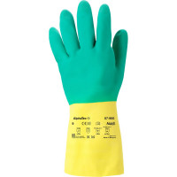 Перчатки Ansell AlphaTec Bi-Colour химстойкие, размер 7.5-8 87-900-8