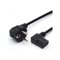 Кабель питания евровилка GoPower-C13 (f) 1.8м ПВХ 0.75мм угловой черный 00-00024536