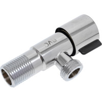 Клапан для бытовой техники Rvc (кран-букса) угловой 1/2"ш ЧЕРНЫЙ 16894