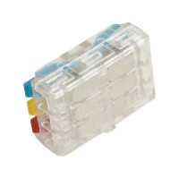 Клемма супер-компактная STEKKER проходная серии 219 на 3 контакта STEKKER,LD219-423, (DIY упак 10 шт), 49785