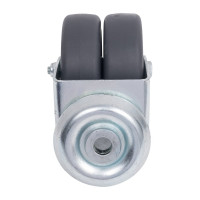 Колесная опора сдвоенная под болт Inford E14 TPPE 075 H E14 TPPE 075 H with bolt hole