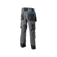 Брюки рабочие HOEGERT TECHNIK TAUBER 4-way stretch темно-серые M (50) HT5K812-M