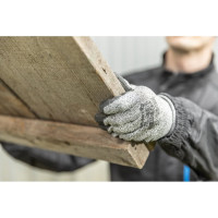 Перчатки рабочие HOEGERT TECHNIK FUHSE HPPE с защитой от порезов, покрыты полиуретаном 10 HT5K763-10