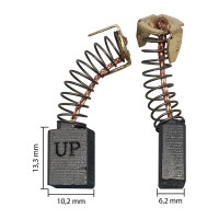 Щетка графитовая для METABO KS/KGS216 (аналог 1388734023) 6.2x10.2x13.3 мм UNITED PARTS 90-0813