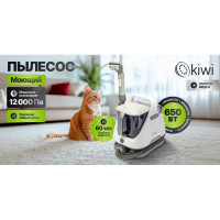 Моющий пылесос для химчистки ковров и мягкой мебели, салона авто, мягких игрушек, для всех видов загрязнений на мягких тканях KIWI KCC-4320