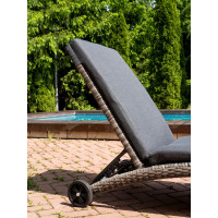 Шезлонг ROYAL FAMILY AGATA серый, с матрасом 888-26-71-71