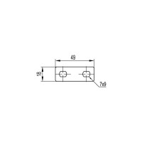Никелированная пластина для заземления DKC PTCE 1 ШТ 37501R
