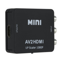 Конвертер PALMEXX AV (RCA) - HDMI, чёрный PX/AV-HDMI-BLK