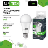Лампочка светодиодная ALTECH LED Р60-17W-840-E27 17Вт груша нейтральный белый свет 4673758070302