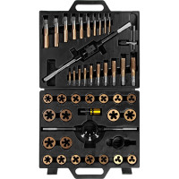 Набор метчиков и плашек AV Steel 45 предметов, М6-М24 AV-921214