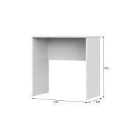 Стол письменный Арника без ящиков Токио, белый 00-00135944