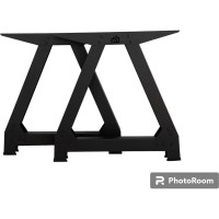 Ножки металлические для стола, подстолье в стиле "LOFT" WHEHOME (опоры - 2 шт, 70x72x70 см) WHdb20240015