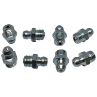 Пресс-масленка прямая оцинкованная MasloSmenka H1 M8x1, комплект 10 шт., оцинкованная сталь, Европейский стандарт DIN71412 010103-10