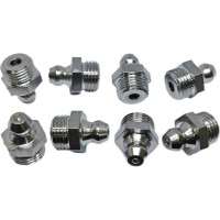 Пресс-масленка прямая нерж. H1 M10x1, комплект 10 шт.,нержавеющая сталь AISI304, Европейский стандарт DIN71412, MasloSmenka 010703-10