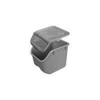 Контейнер для овощей Phibo 11,3 л, 275x240x240 мм, Серый 434292911