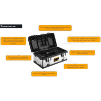 Ящик для инструментов DEKO Tool box 23M 45x25x20 см 085-3003
