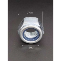 Гайка 23 болта М16x1,5 мелкая резьба к.п.8 ОЦ DIN985, 10 шт. ОФ004827