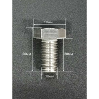 Болт нержавеющий 23 Болта 10x20 мм DIN933 10 шт. АС1301002091N07