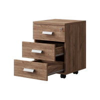 Тумба выкатная Альянс мебель с замком 430x450x610 ТМ Дуб крафт табачный