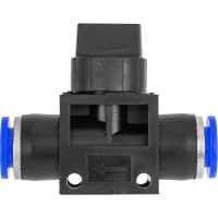 Фитинг с краном 8x8 мм для пластиковых трубок Forsage F-SHVFF08-08(59352)