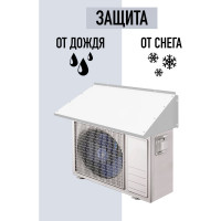 Защитный козырек для кондиционера 950х325х550 мм, 1 мм ООО СКП ЗК-002Б