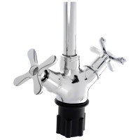 Смеситель для кухни СоюзКран гибкий излив, керам. кран-буксы 1/2, хром, цинк, SK01-F240 567-131