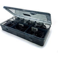 Набор пружинных самозажимных хомутов 45шт в пластиковом боксе Мир Хомутов NABRPR2