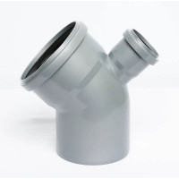 Спецотвод для внутренней канализации Flextron D 110 мм, 50/45 градусов (вверх) 148068