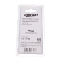 Лампа накаливания RUNWAY W5W 12В 5Вт 2шт блистер RW-W5W-b