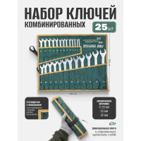 Набор ключей комбинированных Rockforce 25 предметов 6-28,30,32мм RF-5261P Premium(60778)