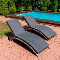 Комплект шезлонгов с матрасом Royal Family AGATA в сером цвете 888-26-2-71-71