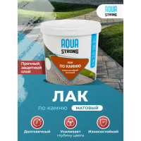 Лак по камню износостойкий Aquastrong матовый, 2,5 кг/2,5 л 4607130865095