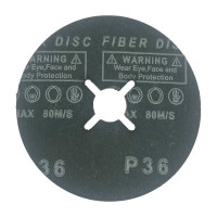Фибровый диск Long Abrasive CR 964 Керамика 125x22.23 мм, P36, 10 шт D330485-10