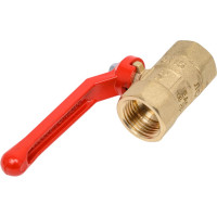 Кран шаровый латунный ГАЛЛОП ПРАКТИК 120 Ду15, Ру16 м/м, рычаг 103266 107-6801