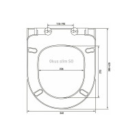 Универсальное сиденье Vitra с микролифтом, дюропласт 801-003-019