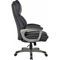 Кресло BRABIX Premium Regal Ex-557 нагрузка 150 кг, пружинный блок, экокожа, черный 532945