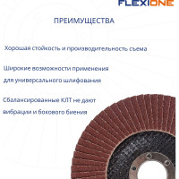 Круг лепестковый конический Flexione 125x22.2 мм, Р80 10000508