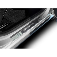 Накладки порогов AutoMax (4 шт.) Renault Sandero 2014- / Sandero Stepway 2014- AMRESAN01