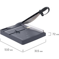 Резак сабельный BRAUBERG KATANA TSP-430, А4, на 30 л, пластиковое основание, 532983
