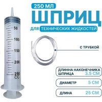 Шприц для масла и жидкости, Шприц для масла мерный, Шприц большой автомобильный, 250мл Vitatools shprits-dlya-zhidkostey-250ml